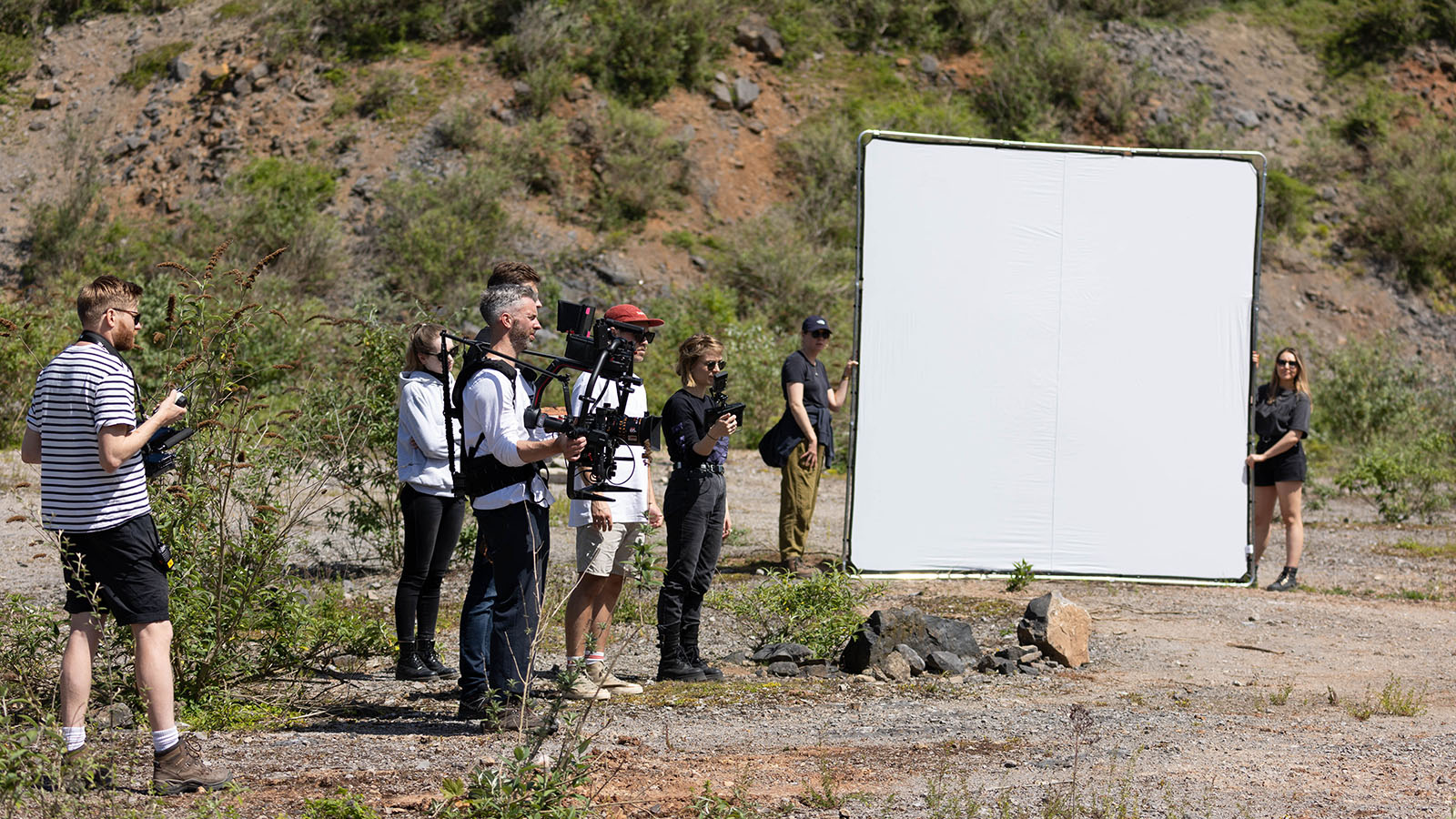 Video production still from IDLES